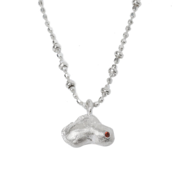 Radiant Harmony Vermilion Mole Necklace
